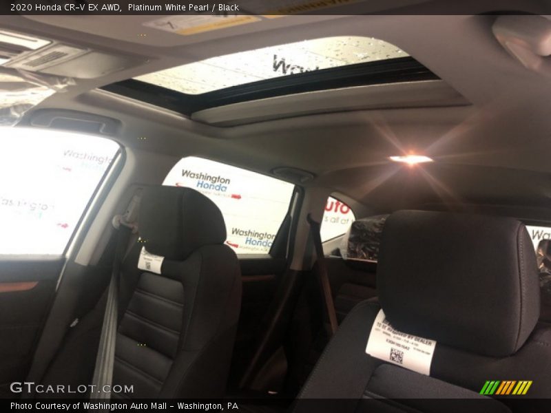 Platinum White Pearl / Black 2020 Honda CR-V EX AWD