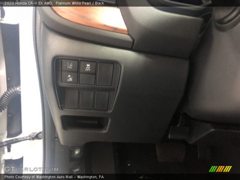 Platinum White Pearl / Black 2020 Honda CR-V EX AWD