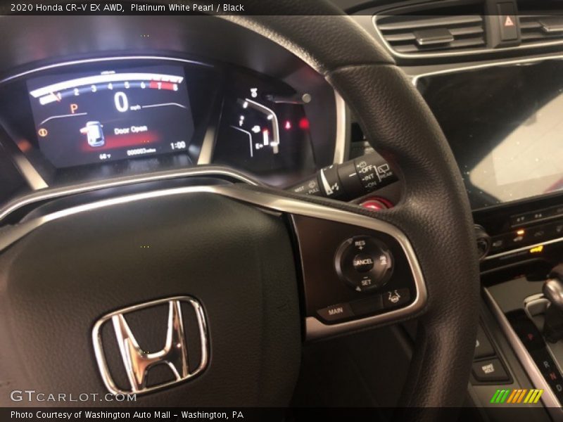 Platinum White Pearl / Black 2020 Honda CR-V EX AWD