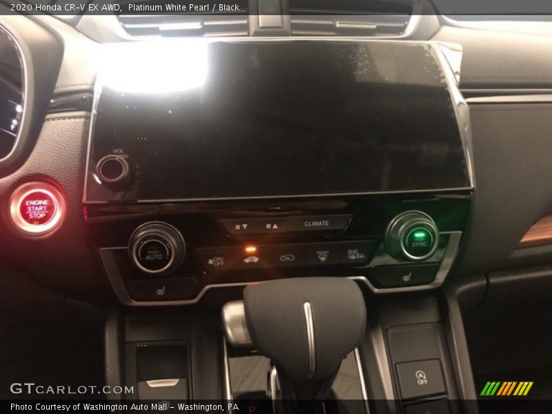 Platinum White Pearl / Black 2020 Honda CR-V EX AWD
