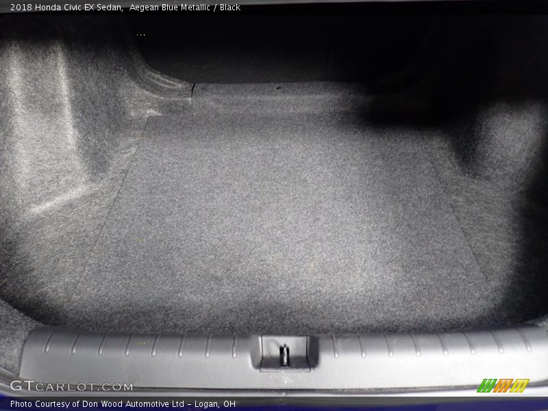 Aegean Blue Metallic / Black 2018 Honda Civic EX Sedan