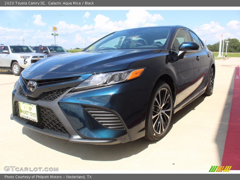 Galactic Aqua Mica / Black 2020 Toyota Camry SE