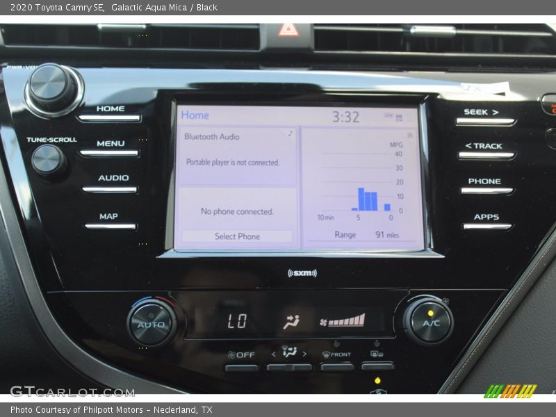 Galactic Aqua Mica / Black 2020 Toyota Camry SE