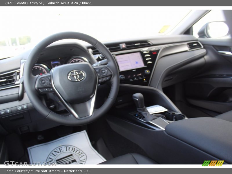 Galactic Aqua Mica / Black 2020 Toyota Camry SE