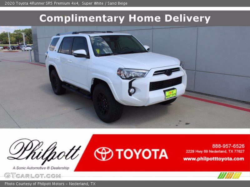 Super White / Sand Beige 2020 Toyota 4Runner SR5 Premium 4x4