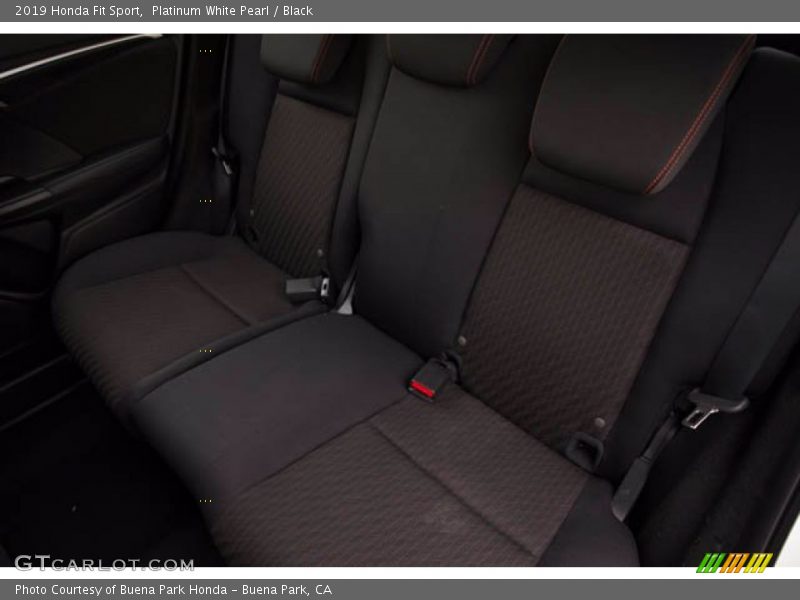 Platinum White Pearl / Black 2019 Honda Fit Sport