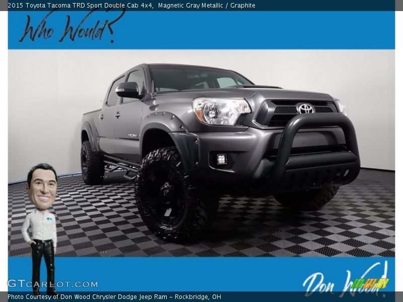 Magnetic Gray Metallic / Graphite 2015 Toyota Tacoma TRD Sport Double Cab 4x4