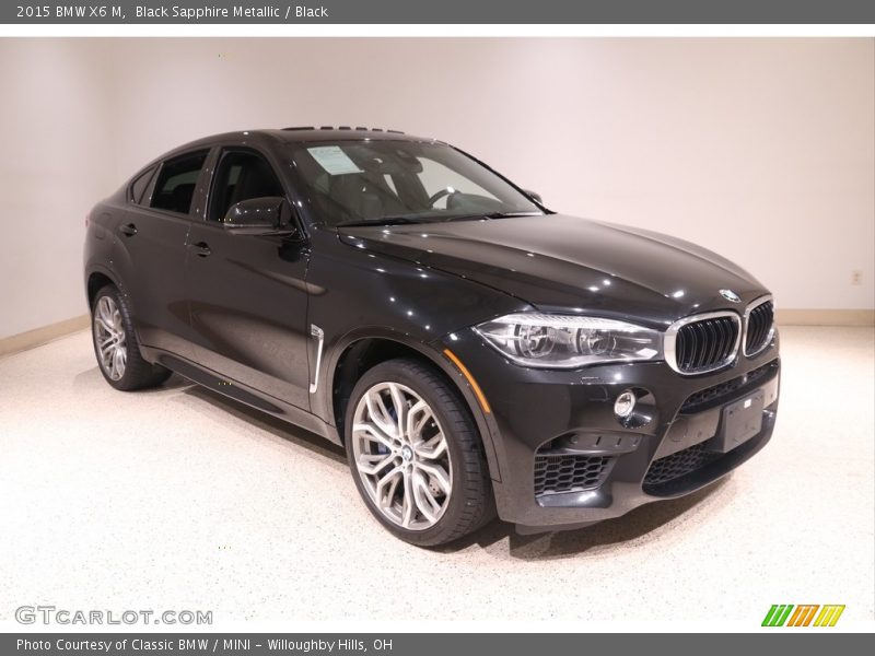 Black Sapphire Metallic / Black 2015 BMW X6 M