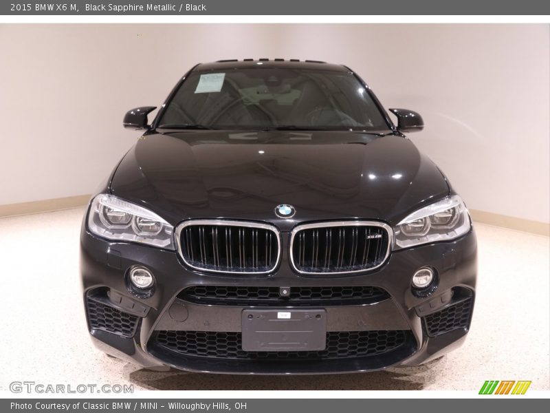 Black Sapphire Metallic / Black 2015 BMW X6 M