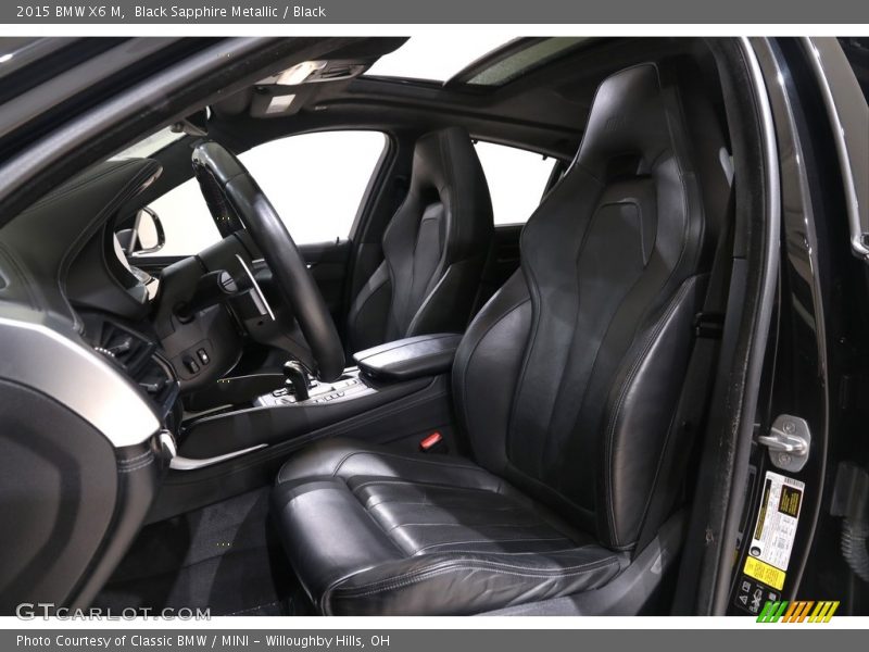 Black Sapphire Metallic / Black 2015 BMW X6 M