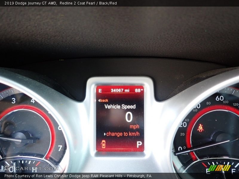 Redline 2 Coat Pearl / Black/Red 2019 Dodge Journey GT AWD