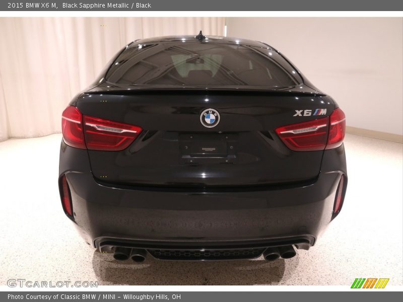 Black Sapphire Metallic / Black 2015 BMW X6 M