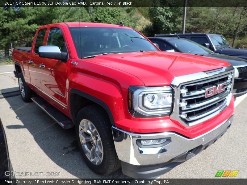 Cardinal Red / Jet Black 2017 GMC Sierra 1500 SLT Double Cab 4WD
