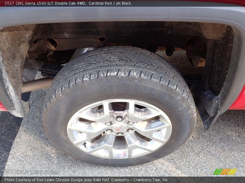 Cardinal Red / Jet Black 2017 GMC Sierra 1500 SLT Double Cab 4WD