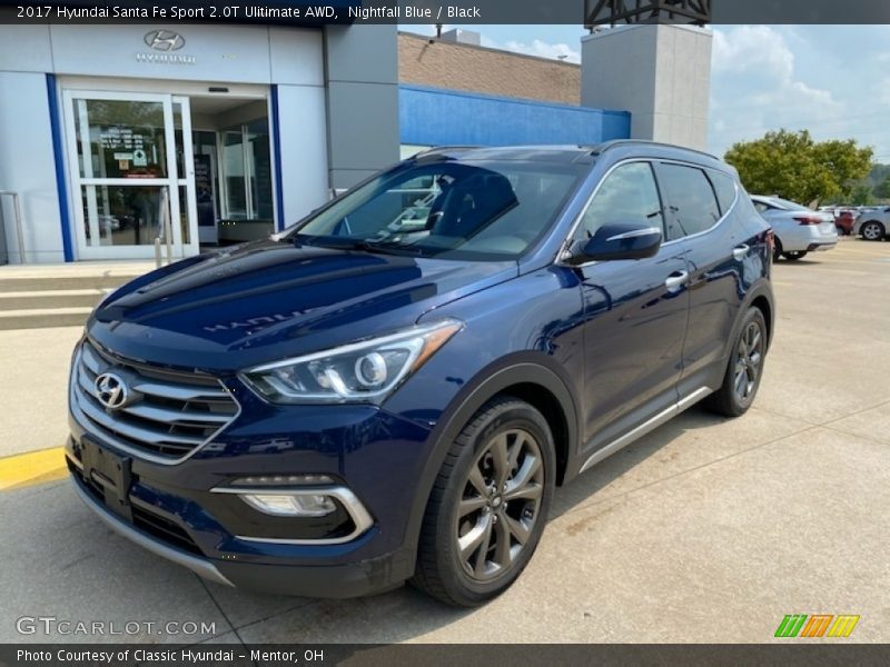 Nightfall Blue / Black 2017 Hyundai Santa Fe Sport 2.0T Ulitimate AWD