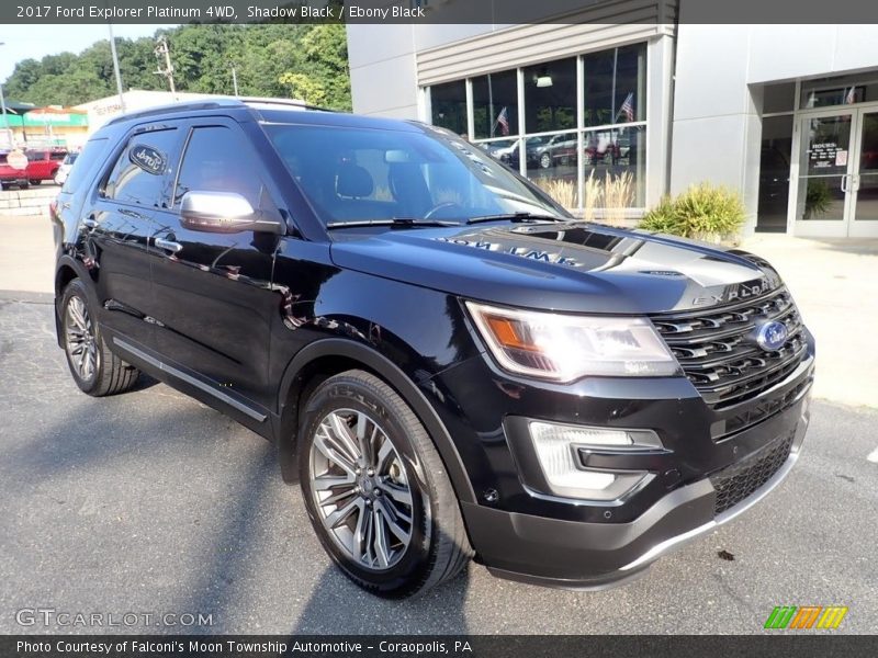 Shadow Black / Ebony Black 2017 Ford Explorer Platinum 4WD
