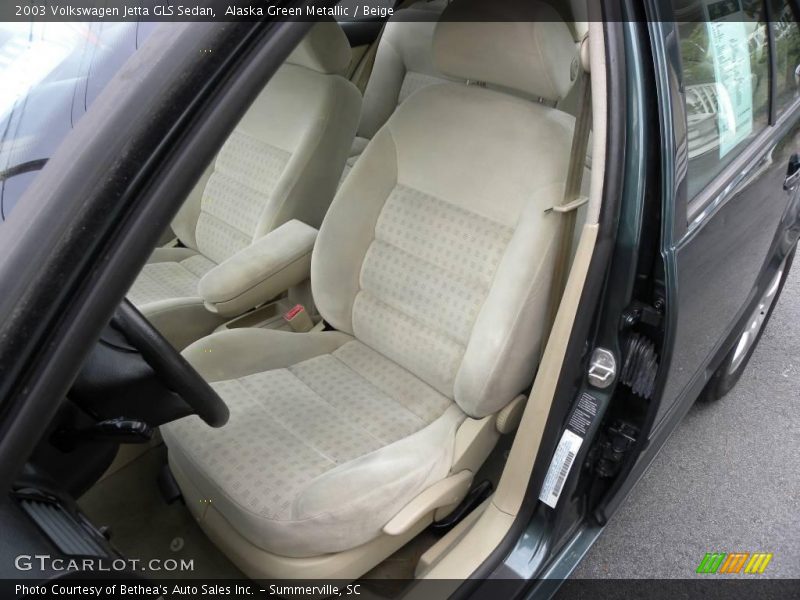 Alaska Green Metallic / Beige 2003 Volkswagen Jetta GLS Sedan