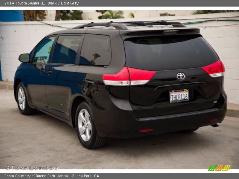 Black / Light Gray 2014 Toyota Sienna LE