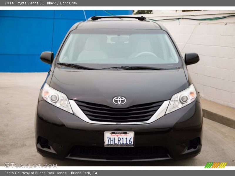 Black / Light Gray 2014 Toyota Sienna LE