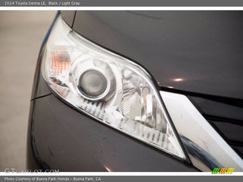 Black / Light Gray 2014 Toyota Sienna LE