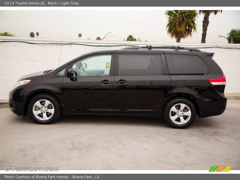 Black / Light Gray 2014 Toyota Sienna LE