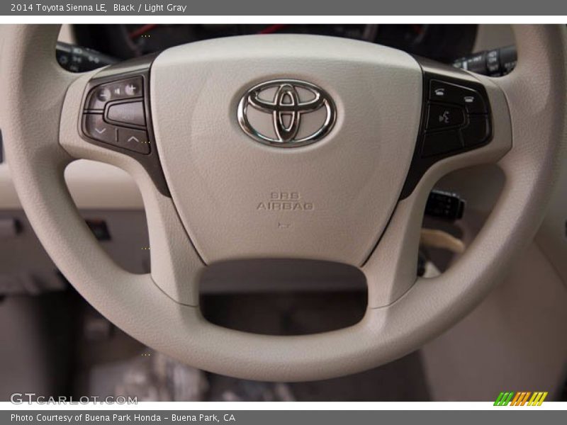 Black / Light Gray 2014 Toyota Sienna LE