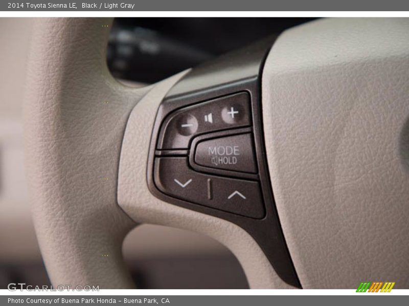 Black / Light Gray 2014 Toyota Sienna LE