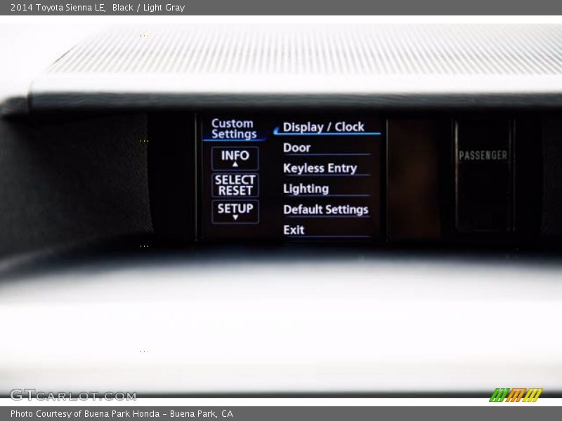 Black / Light Gray 2014 Toyota Sienna LE