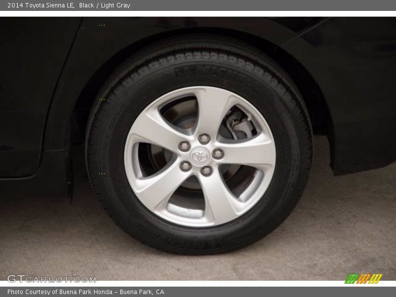 Black / Light Gray 2014 Toyota Sienna LE