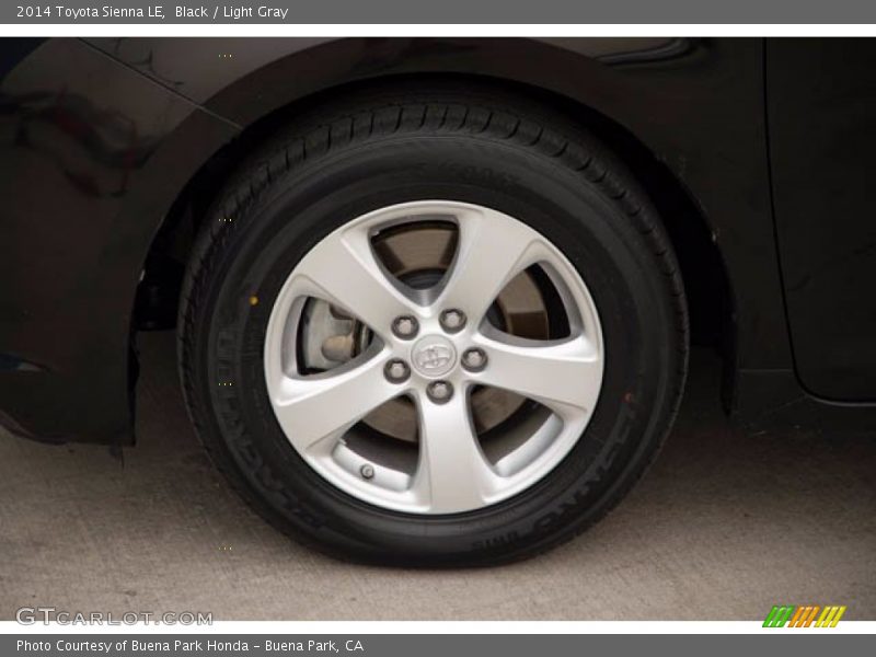 Black / Light Gray 2014 Toyota Sienna LE