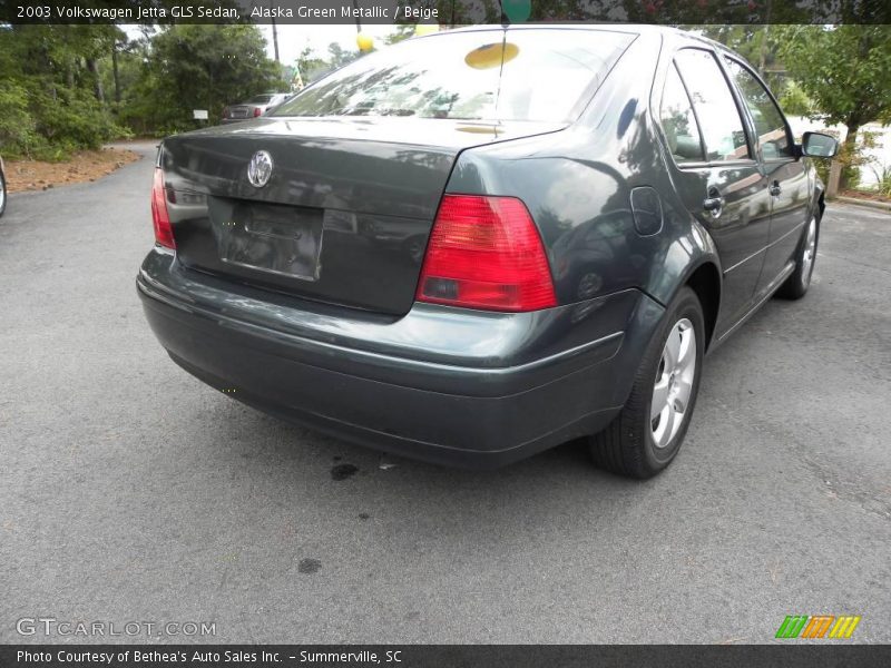 Alaska Green Metallic / Beige 2003 Volkswagen Jetta GLS Sedan