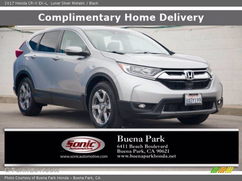 Lunar Silver Metallic / Black 2017 Honda CR-V EX-L