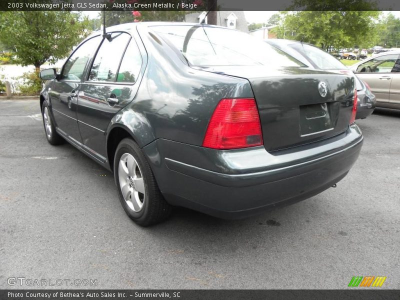 Alaska Green Metallic / Beige 2003 Volkswagen Jetta GLS Sedan