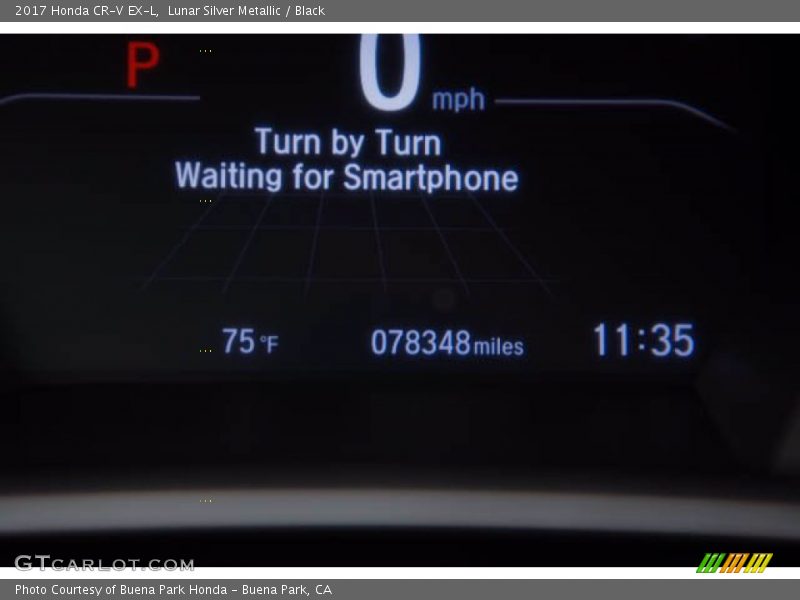 Lunar Silver Metallic / Black 2017 Honda CR-V EX-L