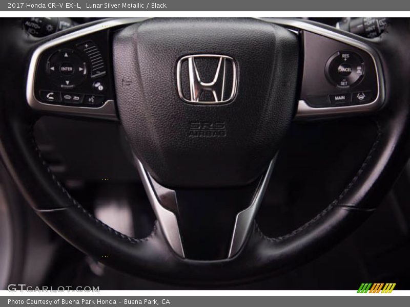 Lunar Silver Metallic / Black 2017 Honda CR-V EX-L