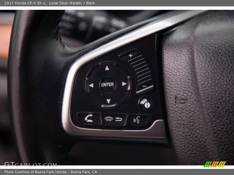 Lunar Silver Metallic / Black 2017 Honda CR-V EX-L