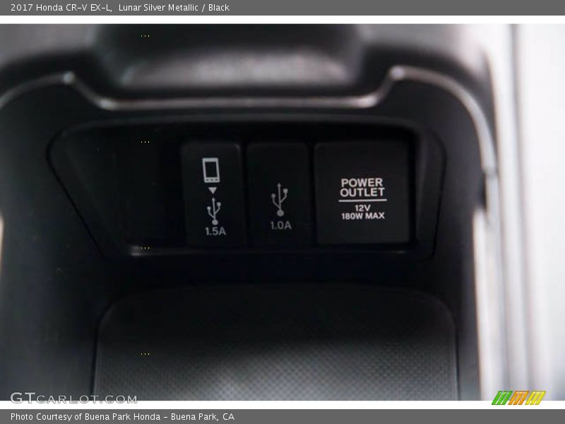 Lunar Silver Metallic / Black 2017 Honda CR-V EX-L
