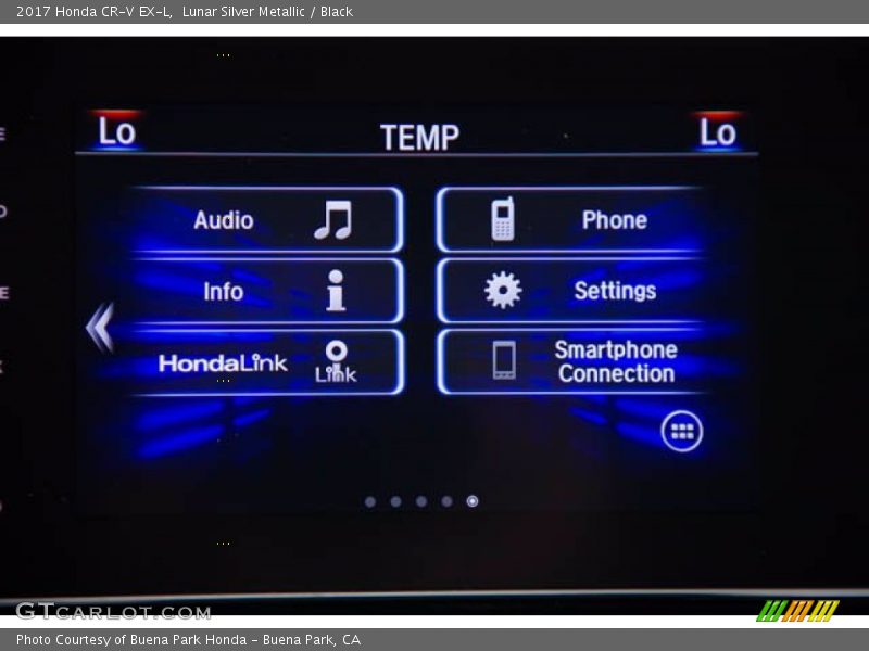 Lunar Silver Metallic / Black 2017 Honda CR-V EX-L