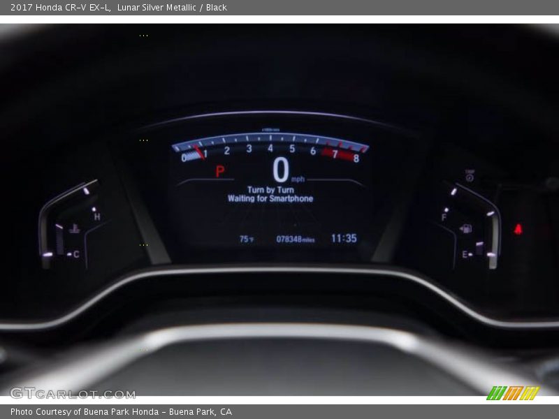 Lunar Silver Metallic / Black 2017 Honda CR-V EX-L