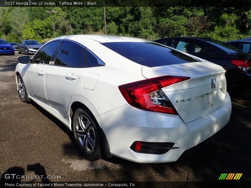 Taffeta White / Black 2017 Honda Civic LX Sedan