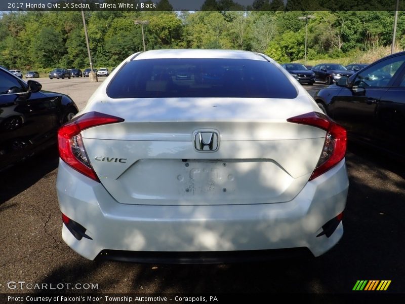Taffeta White / Black 2017 Honda Civic LX Sedan