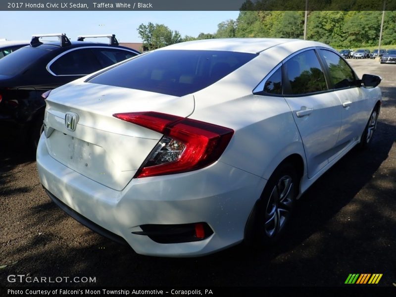 Taffeta White / Black 2017 Honda Civic LX Sedan