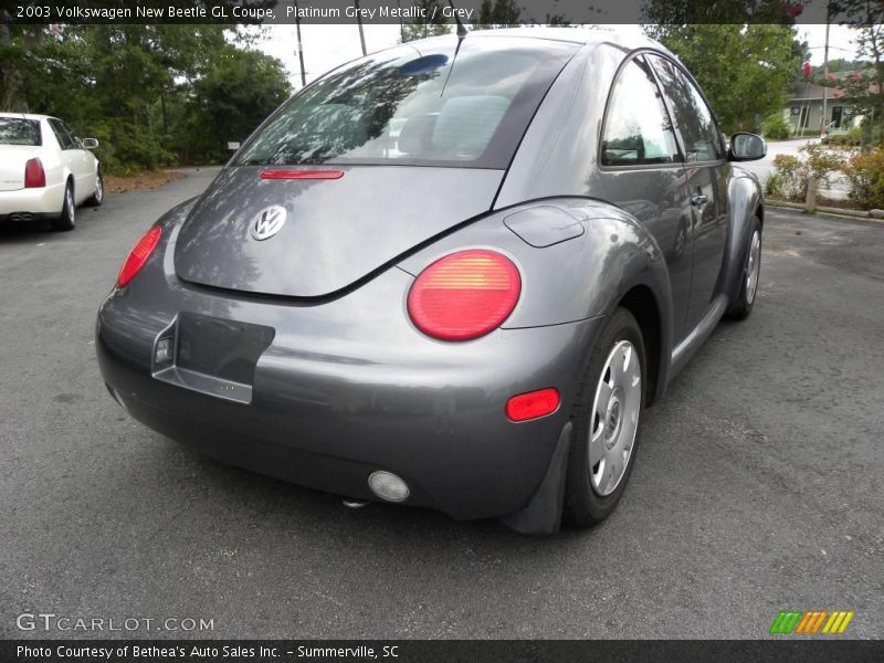 Platinum Grey Metallic / Grey 2003 Volkswagen New Beetle GL Coupe