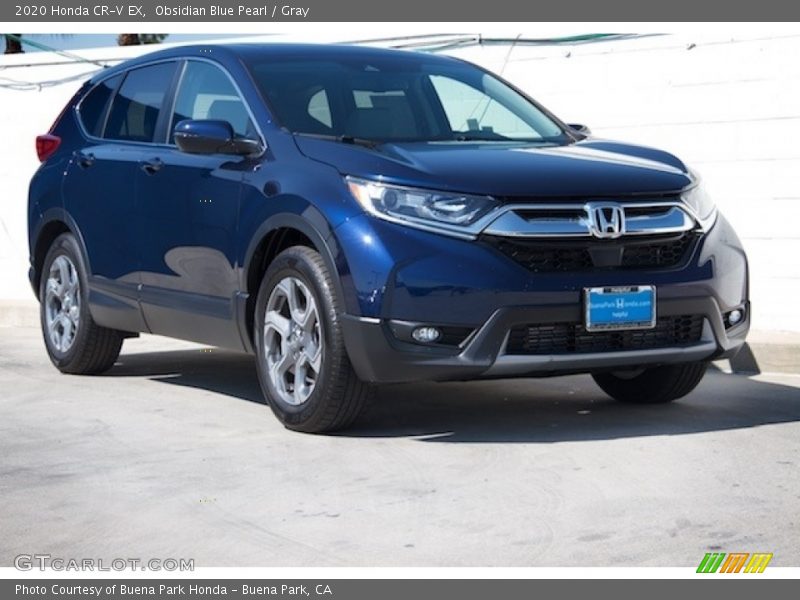 Obsidian Blue Pearl / Gray 2020 Honda CR-V EX