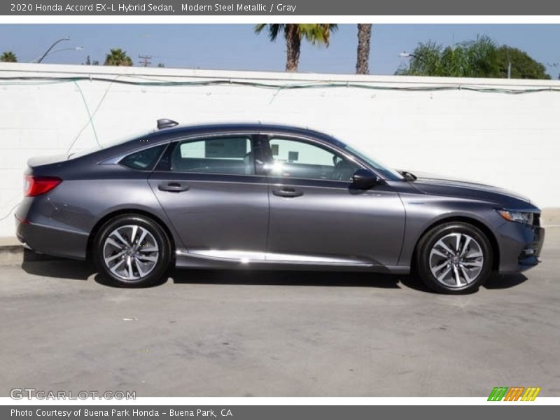 Modern Steel Metallic / Gray 2020 Honda Accord EX-L Hybrid Sedan