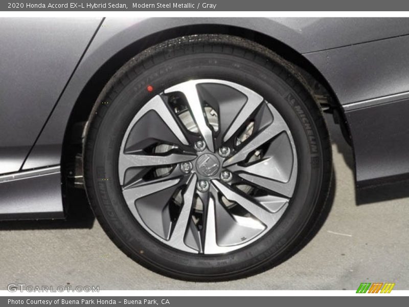 Modern Steel Metallic / Gray 2020 Honda Accord EX-L Hybrid Sedan