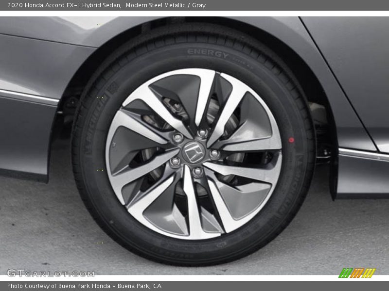 Modern Steel Metallic / Gray 2020 Honda Accord EX-L Hybrid Sedan