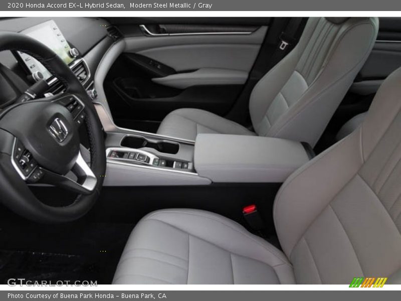 Modern Steel Metallic / Gray 2020 Honda Accord EX-L Hybrid Sedan
