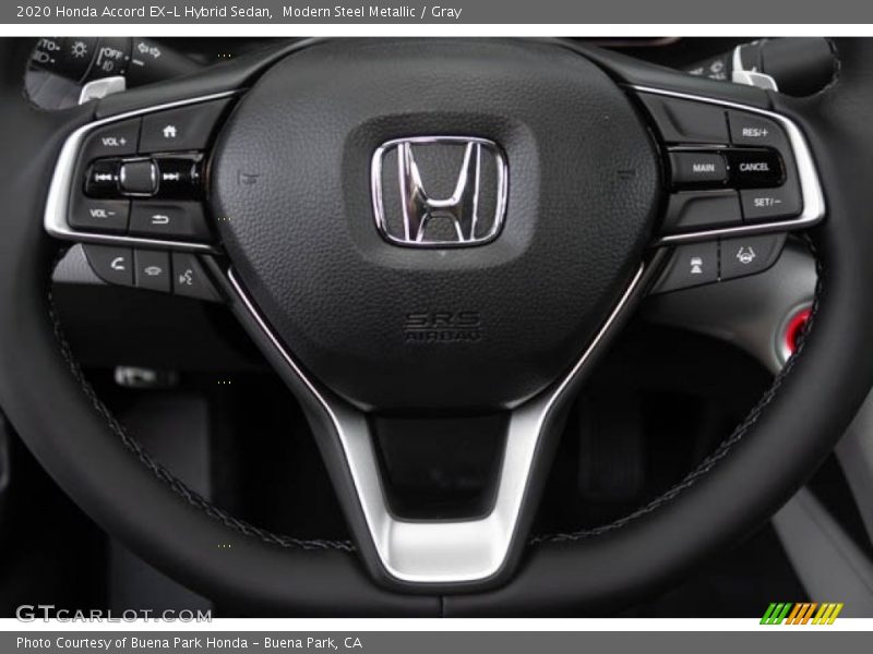 Modern Steel Metallic / Gray 2020 Honda Accord EX-L Hybrid Sedan