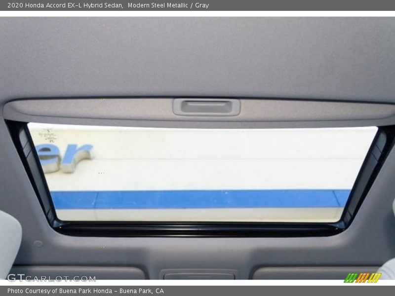 Modern Steel Metallic / Gray 2020 Honda Accord EX-L Hybrid Sedan